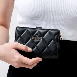 Kate Spade Natalia Black Quilted Wallet